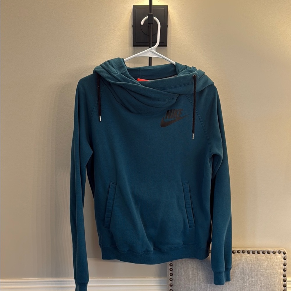 Nike Teal Hoodie with Black Logo